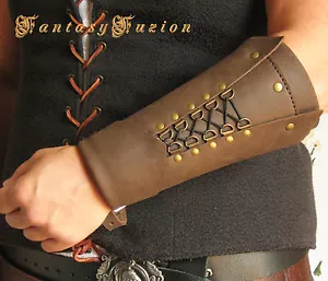 Medieval Renaissance Knight Assassin Cosplay Armor Leather SINGLE Bracer - Picture 1 of 1