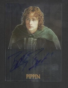 TOPPS CHROME BILLY BOYD PIPPIN HOBBIT LORD OF THE RINGS AUTOGRAPH CARD AUTHENTIC - Picture 1 of 2
