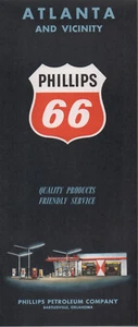 1960 Phillips 66 Road Map: Atlanta NOS - Picture 1 of 1
