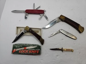Vintage Taschenmesser Konvolut | Schweizer Armee Rostfrei Sportler Klapp Pfadfinder - Bild 1 von 7