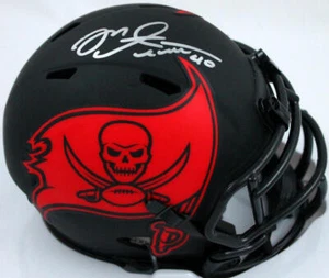 Mike Alstott Autographed Tampa Bay Buccaneers Eclipse Speed Mini Helmet-BAW Holo - Picture 1 of 5