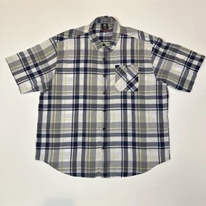 Camicia Ecko Unltd adulto 4XB grande con bottoni manica corta a quadri uomo - Foto 1 di 13