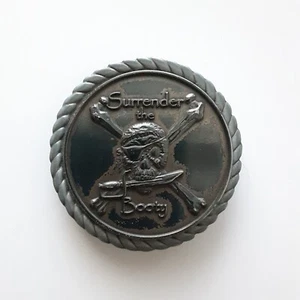 Vintage Surrender The Booty Money Clip Round Metal Pirate Sword - Picture 1 of 3
