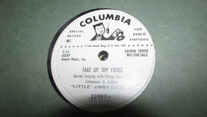 JIMMY DICKENS COLUMBIA PROMO 78 RPM RECORD WLP 20987 TAKE UP THY CROSS - Picture 1 of 2