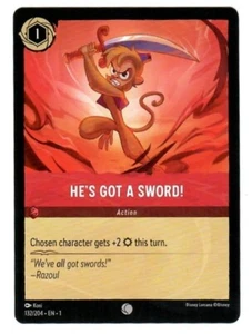 DISNEY LORCANA DAS ERSTE KAPITEL 132/204 ER HAT EIN SCHWERT! ACTION COMMON - Bild 1 von 1
