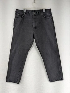 Vintage Men's Black Wrangler Jeans Made In USA 40 X 30 - Picture 1 of 20