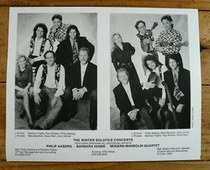 Modern Mandolin Quartet - Vintage Band Press Photo Glossy B&W 8x10 - Picture 1 of 1