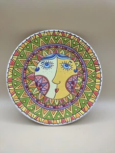 Artist Signed Hand Made Slavic Folk Art "Realtionship" Plate. Pre-owned - Picture 1 of 7