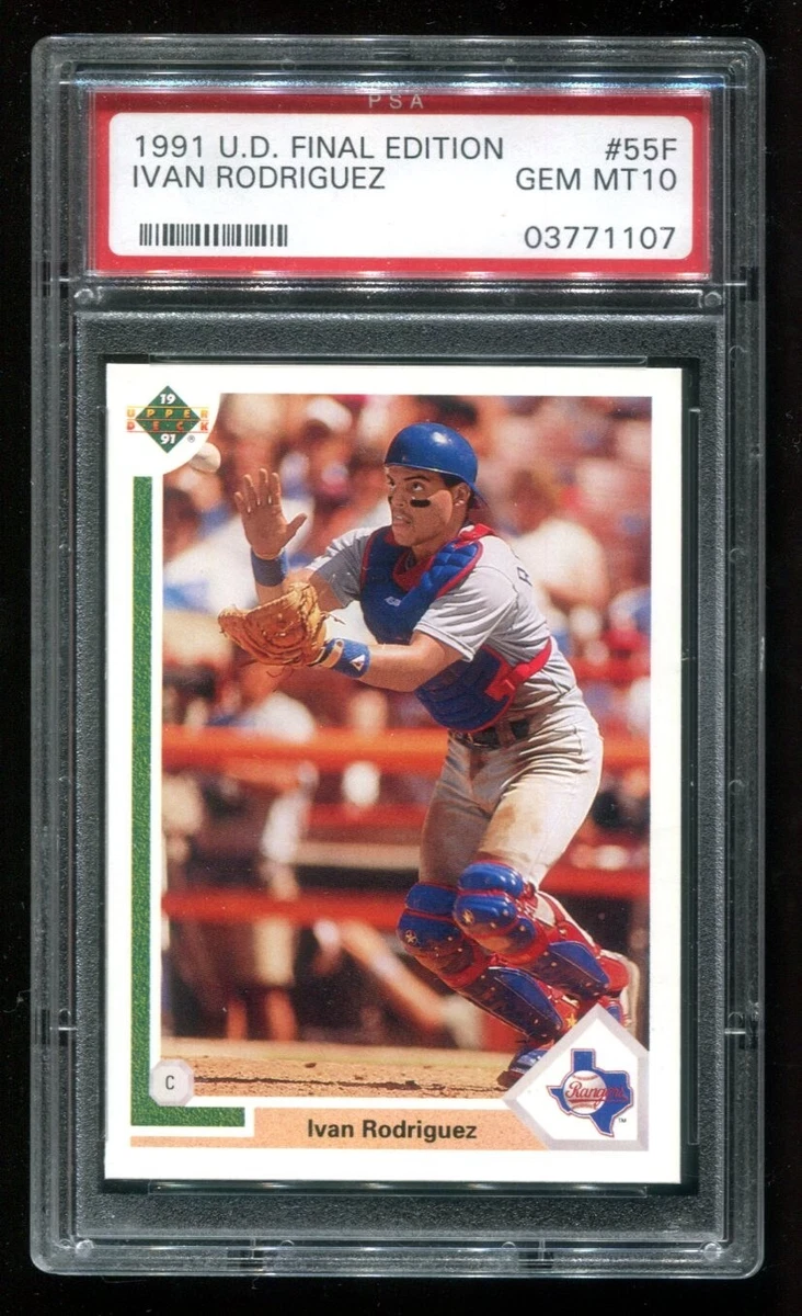 Ivan Rodriguez 10 Graded Baseball Sports Trading Cards