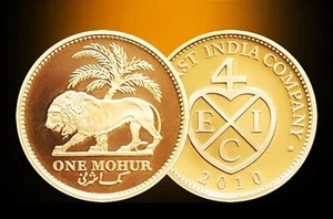 INDIA British East India Company Gold Medallic Mohur 2010 ANACS PROOF-68 DCAM - Picture 1 of 4