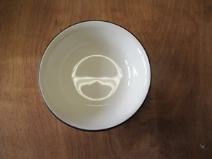 Corelle BEIGE W BLACK TRIM Fruit Bowl 5 3/8" 1 ea 8 available - Picture 1 of 2