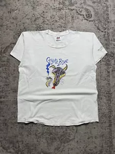 T-shirt vintage blu coyote un romanzo di Christopher Moore camicia Simon & Schuster - Foto 1 di 9
