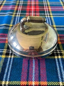 Superb Large Silver Plate & Cut Glass, Butter Dish, Curling Stone 4.5” diameter - Picture 1 of 6