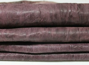 PLUM RAISIN textured antiqued vegetable tan Leather 8 skins 35sqf 1.1mm #A5169 - Picture 1 of 10