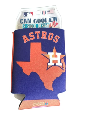 Astros MLB Baseball Team Can Cooler 2- side design - Image 1 of 3