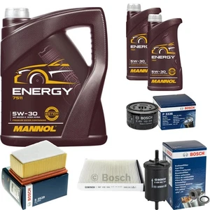 Bosch Inspección Set 7L mannol 5W-30 Energía para de Renault Megane Scenic - Imagen 1 de 12