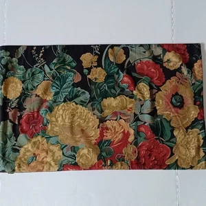 Pottery Barn Floral Lumbar Pillow Cover Red Green Gold Black Marketing Sample - Picture 1 of 3