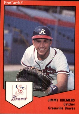 Jimmy Kremers 1989 ProCards Minor League T/S #1163 RC Greenville Braves ** - Image 1 of 2