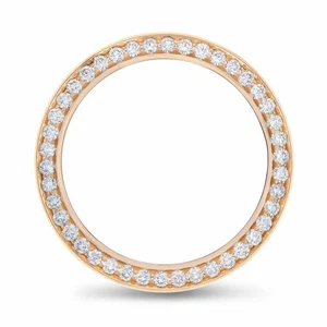 JUEGO DE CUENTAS PAVÉ DE 3 QUILATES BISEL DE DIAMANTE NATURAL PARA ROLEX DÍA FECHA 40 MM ORO ROSA DE 18 K - Imagen 1 de 6
