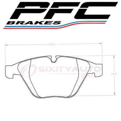 PFC Brakes Front Disc Brake Pad Set for 2009-2010 BMW 528i xDrive - Braking vv - Image 1 of 4