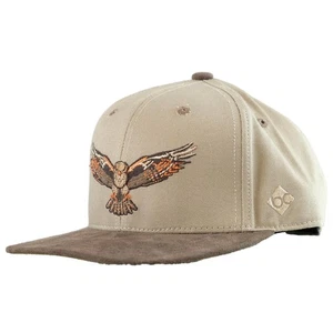 Bavarian Caps "Falke" grau (Snapback Kappe) Basecap Stickerei Spuren Kanvas Neu - Picture 1 of 8