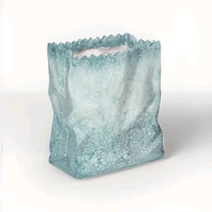 ZWEI blaue Papiertüten-Pflanzgefäße - Bild 1 von 2