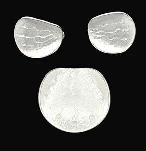 Selten Norwegen Einar Modahl Sterling Emaille Modernist Demi Parure Set ca. 1940er - Bild 1 von 8