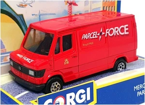 Corgi Appx 10cm Long Diecast 91670 - Mercedes Benz 207D Van (Parcelforce) Red - Picture 1 of 5