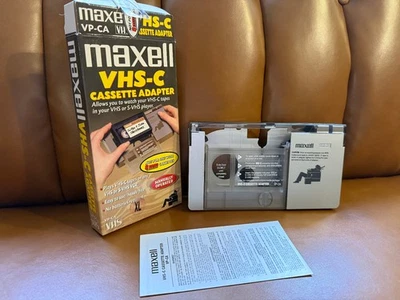 Maxell VHS-C Video Cassette Adapter Videotapes VP-CA Adapter For VCR - Image 1 of 2