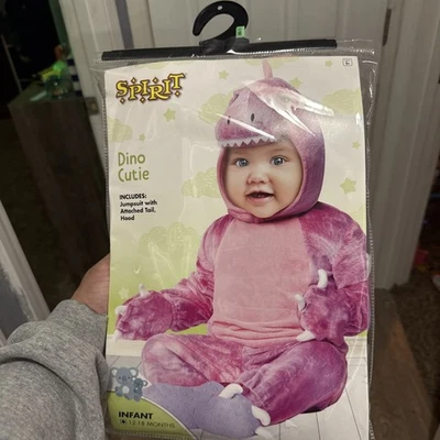 Disfraz de Halloween Dino Cutie Spirit Infantil Talla 12-18 meses Rosa  Foto 1 de 2