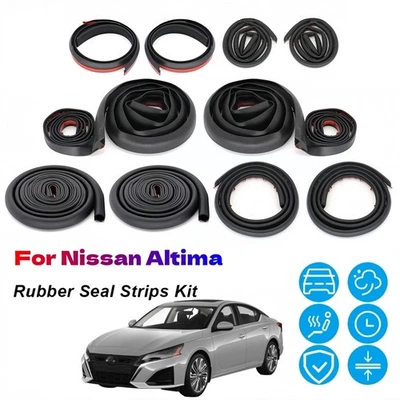 Tiras de sellado de goma para puerta aire climático viento reducción de ruido k para Nissan Altima Foto 1 de 4