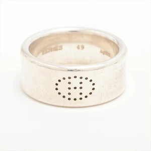 Hermès Ex-Libris Ring 49 925 7.8g Silver - Picture 1 of 4