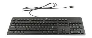 HP SK-2120 Business Black USB Slim windows Enhanced Keyboard HP P/N: 803181-001 - Picture 1 of 2