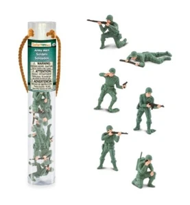 Ejército Hombres 6 Figuras 2.5" de Alto Toob Safari #678604 Infantería - Imagen 1 de 1