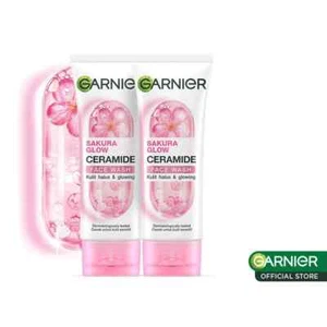 Garnier - Sakura Glow Glowing Face Wash Hautpflege 100mlx2 - Bild 1 von 3