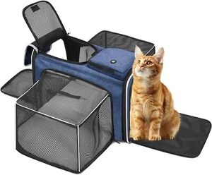 New-Soft-Sided Expandable Pet Carrier for Cats & Dogs - Airline Approved Safety - Picture 1 of 5