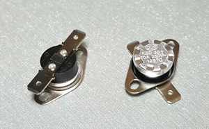 KSD301 125°C N.O. (Normally Open) Thermostat Switch 10A 250V AC Pack of 2 - Picture 1 of 1