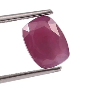 Natural Certified Untreated Mozambique Ruby Loose Cushion Gemstone Cut 4.05 Ct - Picture 1 of 5