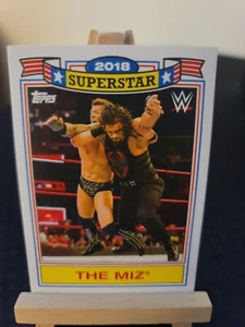 THE MIZ 2021 Topps WWE Heritage Superstar 2018 TM-17 - Foto 1 di 2