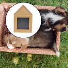 Natural Wooden Color Pet Urn Box w/ Photo Frame 4.72" x 4.72" x 7.17"