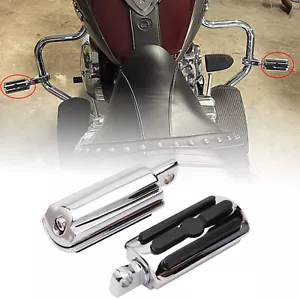 Pair Motorcycle Highway Foot Pegs Pedal Pads Footrest For Indian Scout Chieftain - Foto 1 di 16