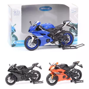 1:12 Scale Welly 2020 Yamaha YZF-R6 YZF R6 Motorcycle Diecast Model Toy Bike - Picture 1 of 38