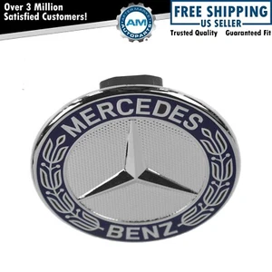 Campana plana cromada emblema OEM 2048170616 para C250 C300 C350 E280 E320 E420 CLK320 - Imagen 1 de 4