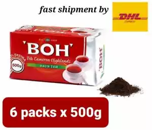 NUEVO BOH Cameron Highlands Hoja de Té 500g X 6 Envío Rápido por DHL Express - Imagen 1 de 6