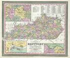 1854 Mitchell carte du Kentucky