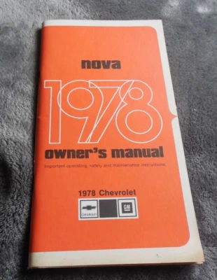 Chevrolet Nova 1978 manual del propietario original Foto 1 de 2