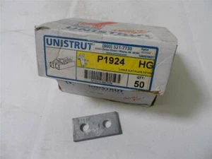 Unistrut P1924 HG 2-Loch Flachplattenbeschläge Stck 50 Neu - Bild 1 von 4