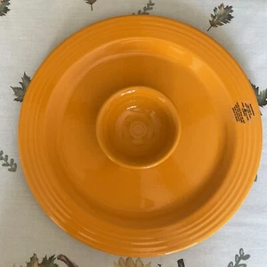 Nora Fleming Retired Butterscotch Fiesta Ware Round Platter w/Small Bowl-NIB - Picture 1 of 9