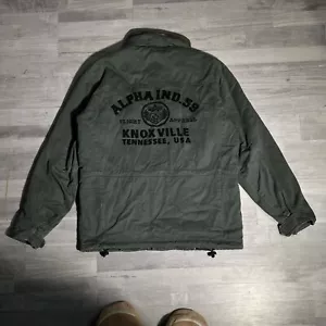 Very Vintage Alpha Industries M65 Military Jacket Official U.S. Defence 1950 50s - Picture 1 of 12