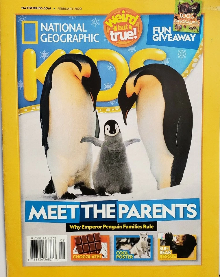 National Geographic Kids Feb 2020 Emperor Penguins Sun Bear FREE SHIPPING CB - Image 1 of 1